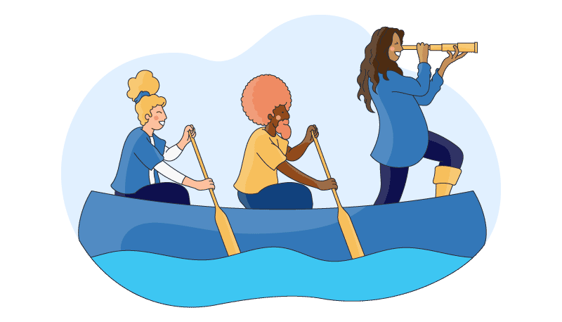 a person leads their rowing crew with legitimate power leadership