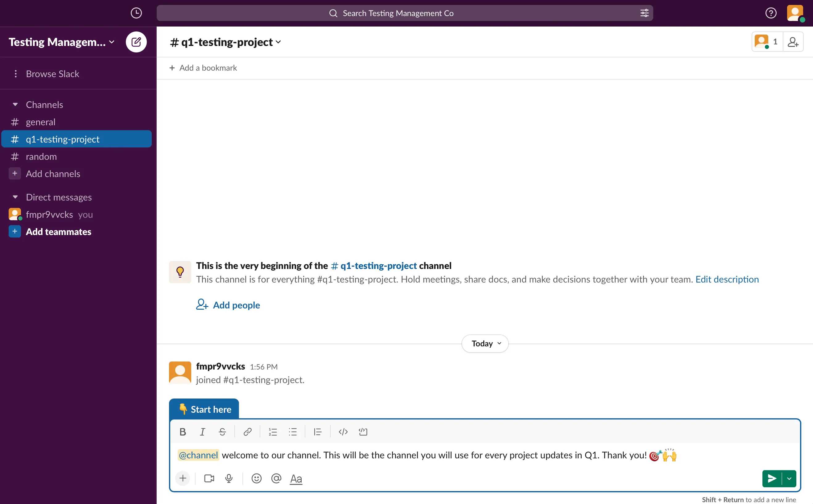 optimize slack team communication with threads channels