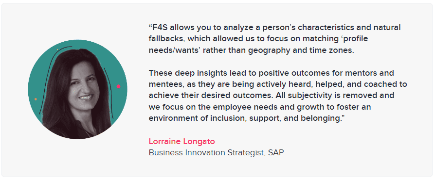 quote from Lorraine Longato  from SAP