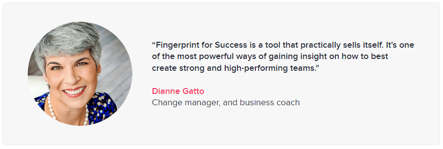 quote from Diane Gatto, change manager and business coach